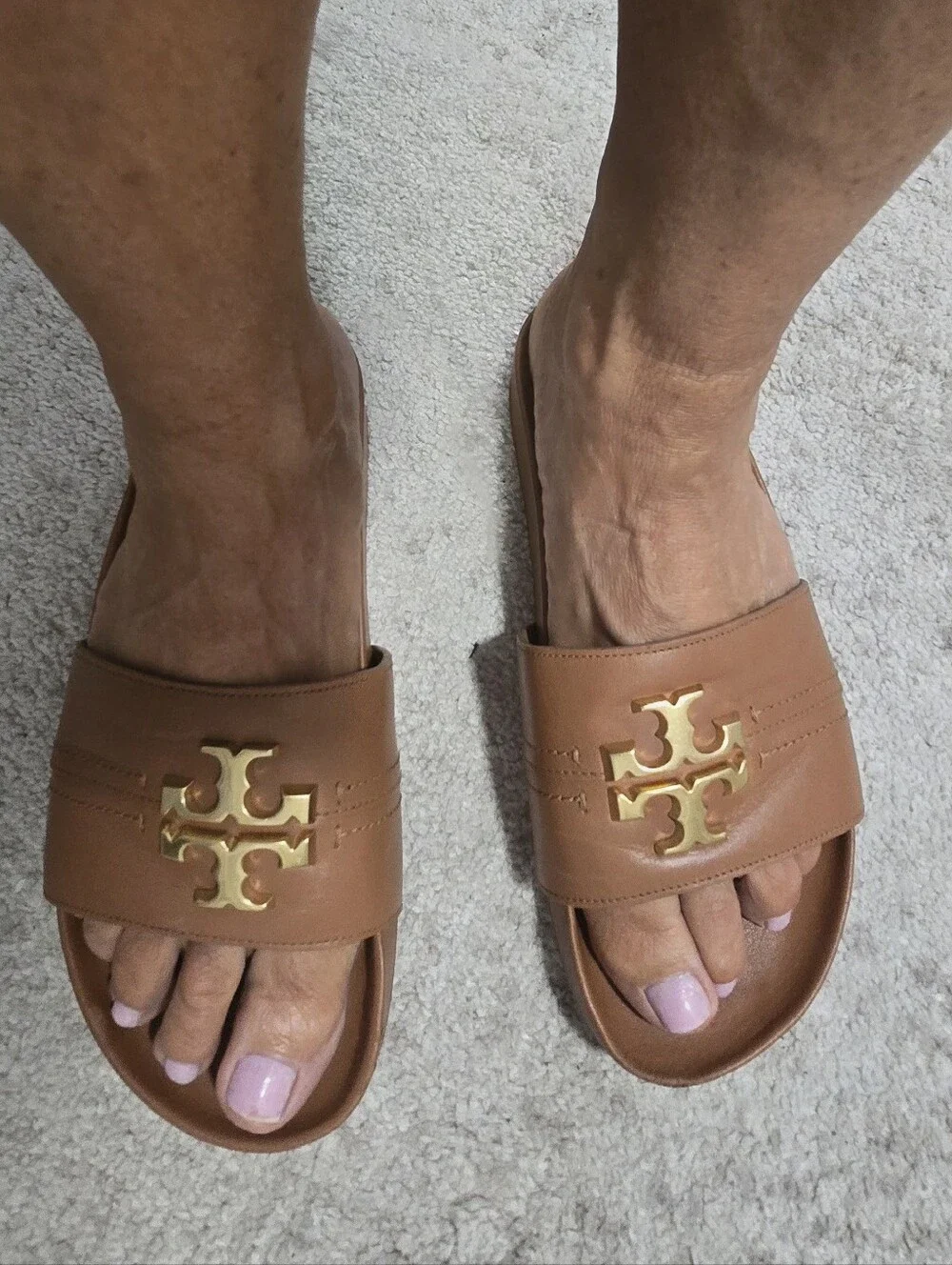 Tory Burch Everly Anatomic Cloud Nappa  Slide sandals Size 6